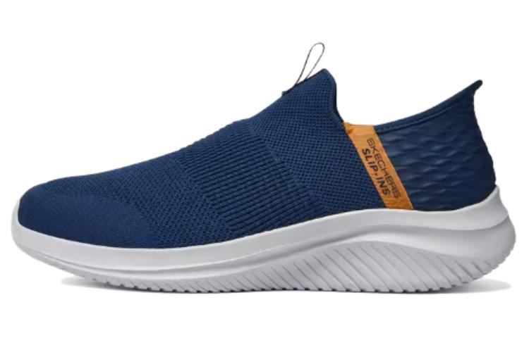 

Беспроводные повседневные туфли на низком ходу мужские синие оранжевые Skechers