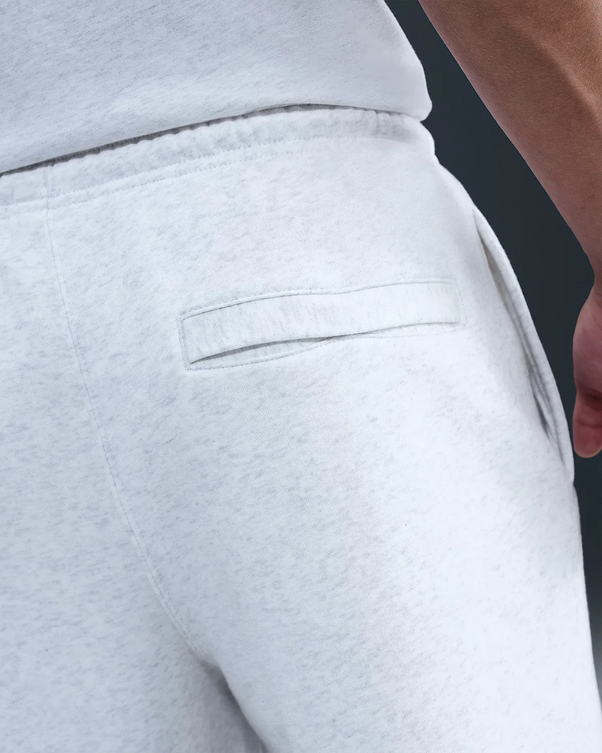 Мужские флисовые штаны Nike Sportswear Club, Birch Heather/White/White — фото 3