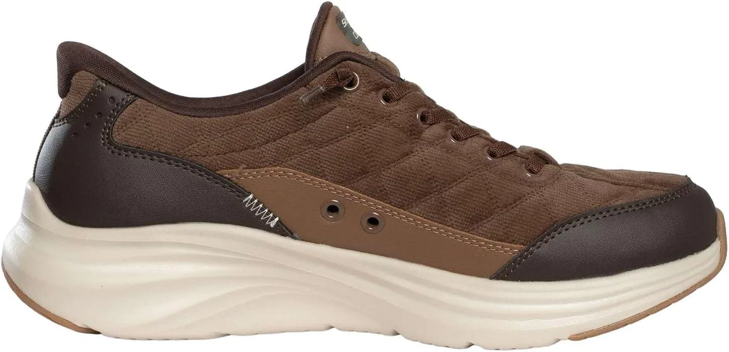Мужские кроссовки Skechers Contour Foam Cordelux, Brown Corduroy Pu — фото 3