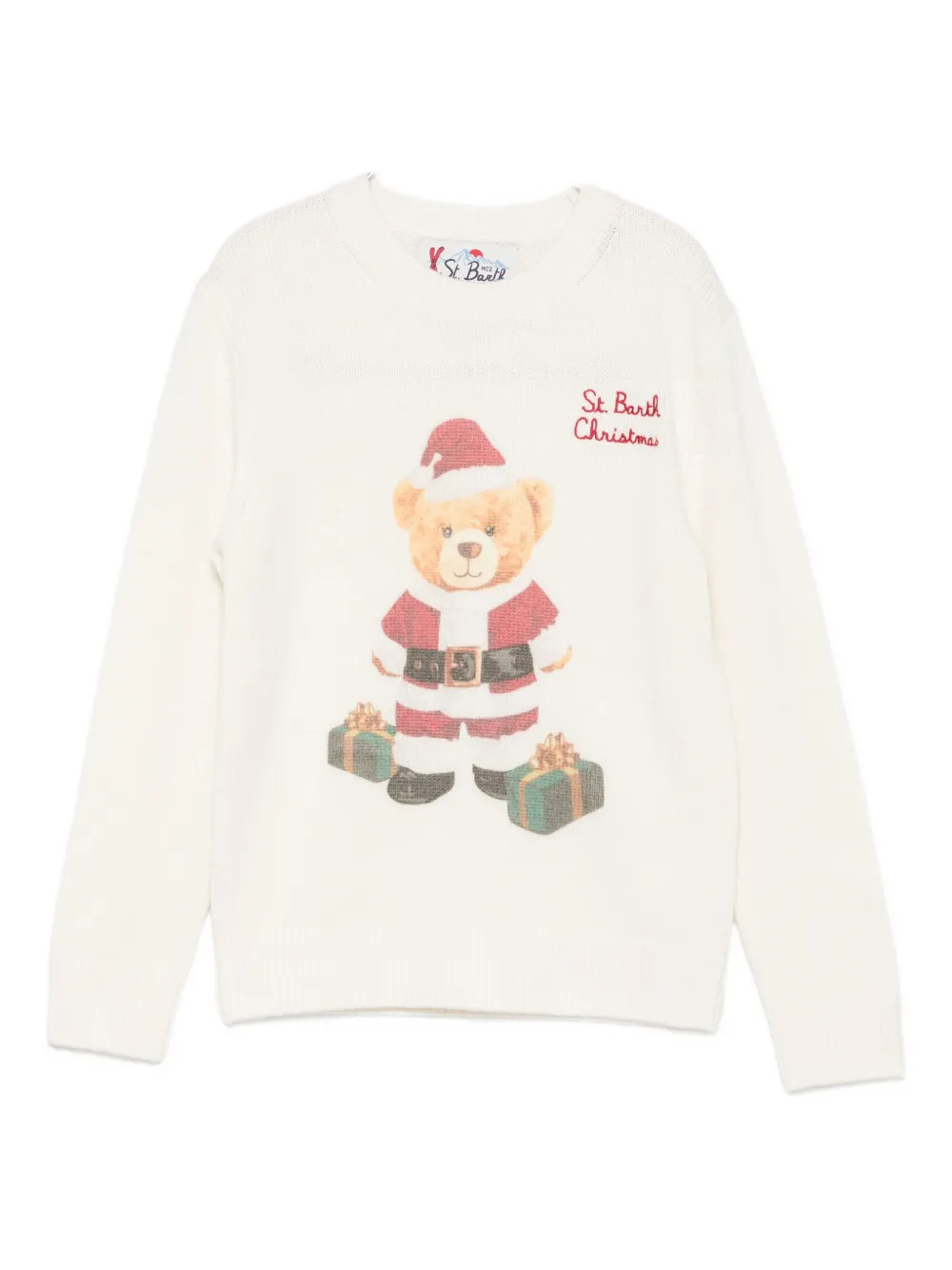 

Свитшот с графическим принтом Mc2 Saint Barth Kids, белый