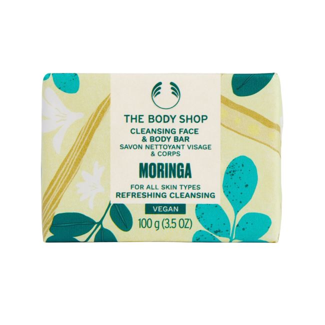 

Очищающее мыло для лица и тела с морингой The Body Shop, 100 гр