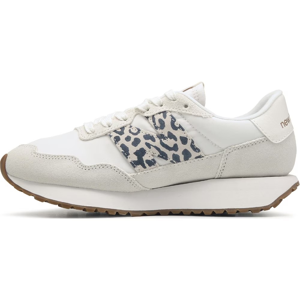 Кроссовки 237 retro New Balance, white/leopard/gum — фото 3