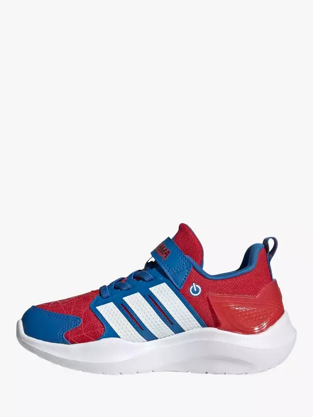 Кроссовки Marvel Lightorama Spider-Man, бело-сине-красные adidas — фото 4