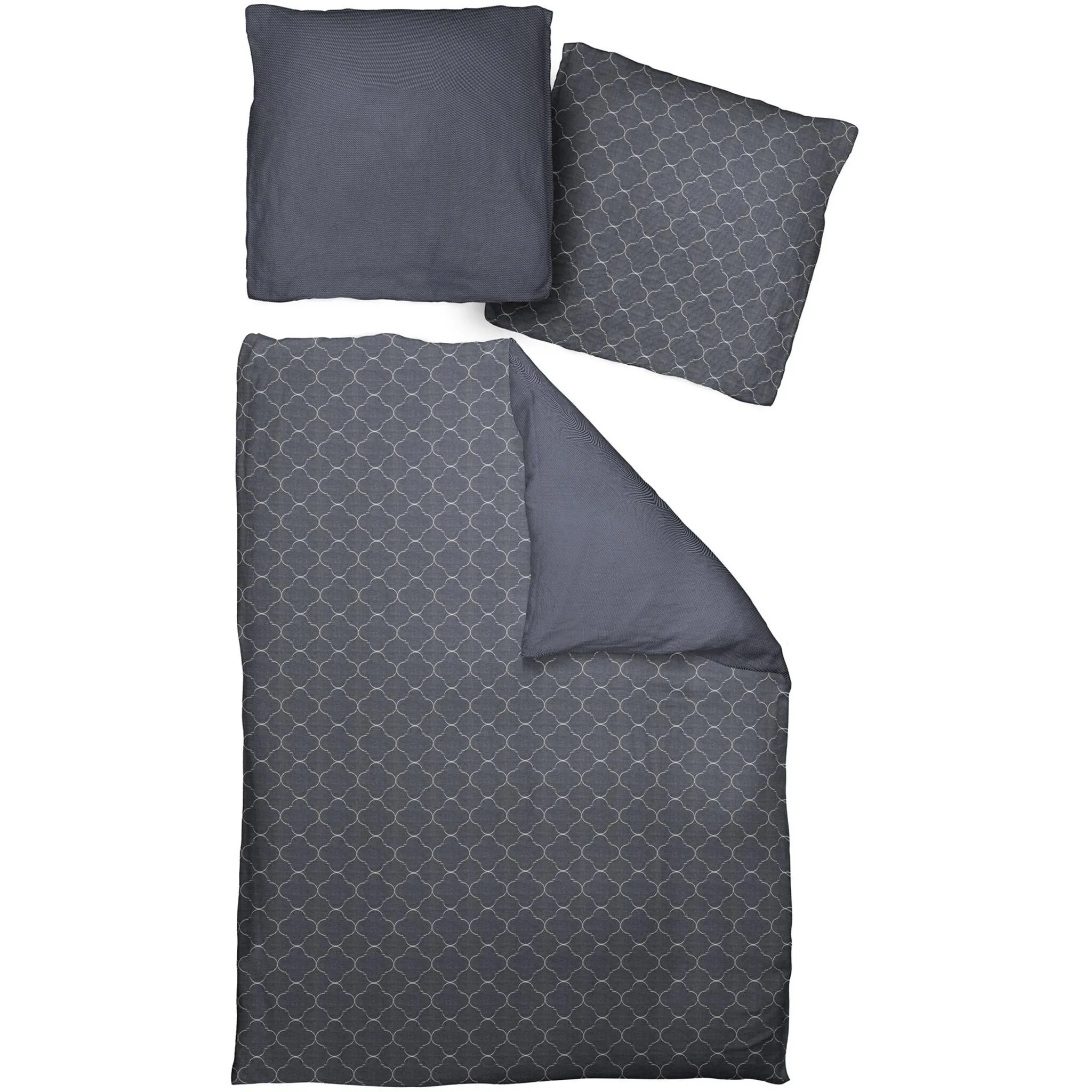 

Двустороннее постельное белье Adam «Индийская Кортезада», с орнаментом, темно-синий