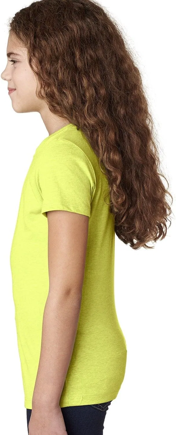 Next Level Apparel Футболка Next Level The Princess Supersoft CVC Jersey, неоново-желтый — фото 3