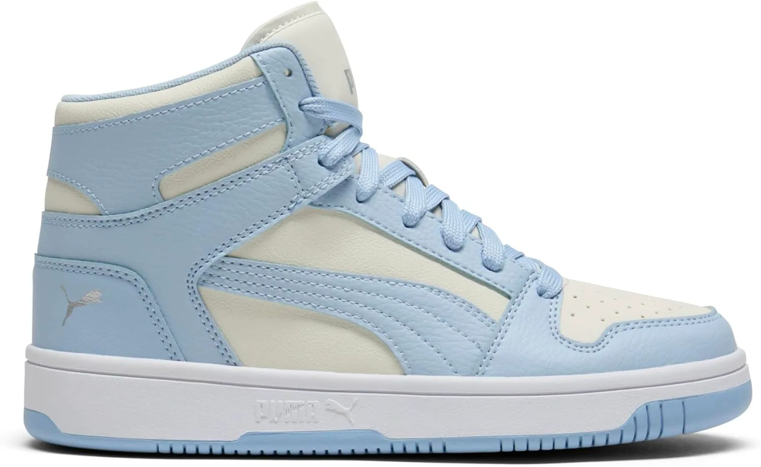 Женские кроссовки Puma Rebound Layup Luster Mid, белый/серебристый