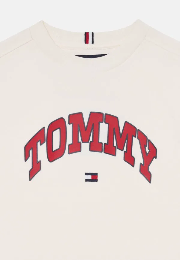 Толстовка с рельефным принтом в стиле varsity Tommy Hilfiger, Ivory — фото 3