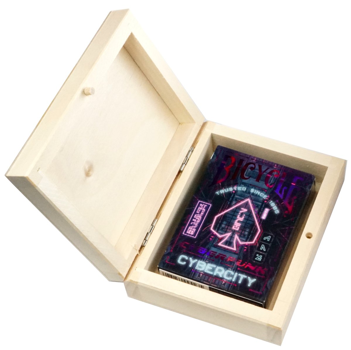 

Игральные карты BICYCLE CYBERPUNKT CYBERCITY 1 DECK в деревянной коробке*