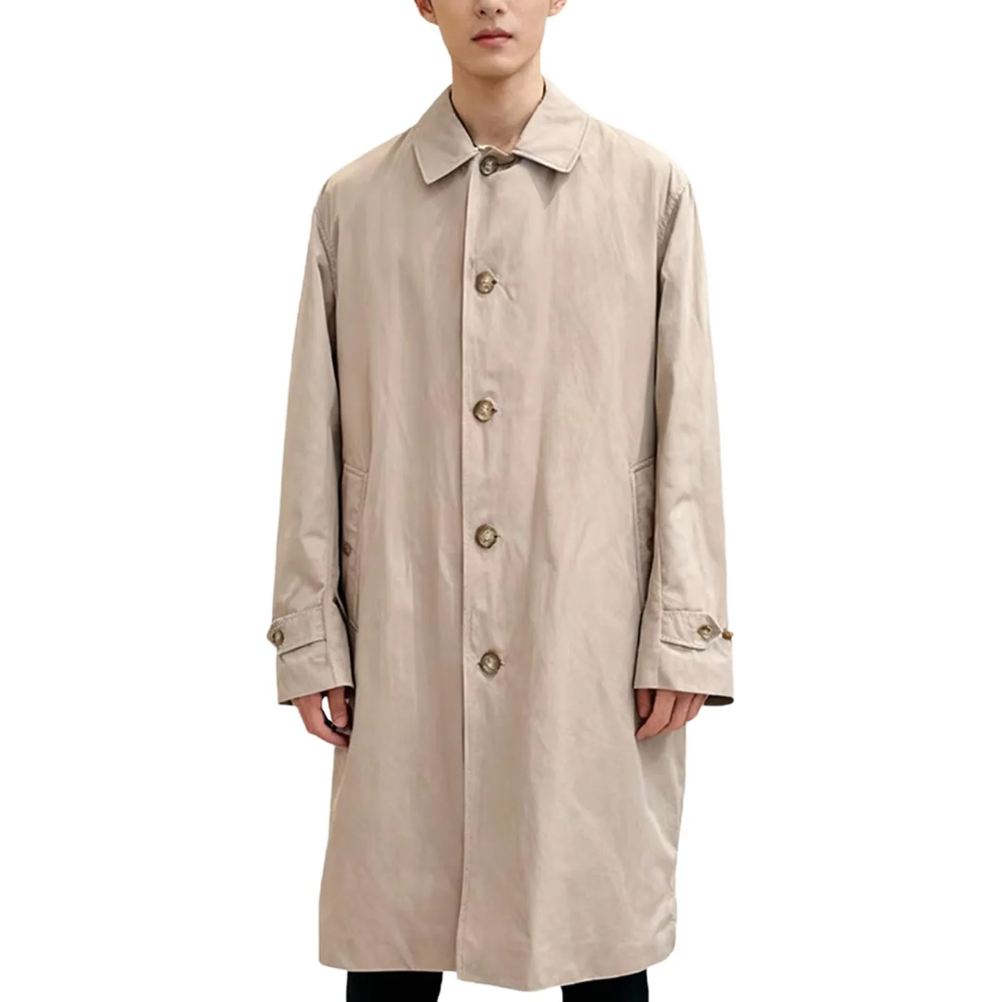 Тренч Burberry мужской, весна-осень, цвета хаки — фото 3