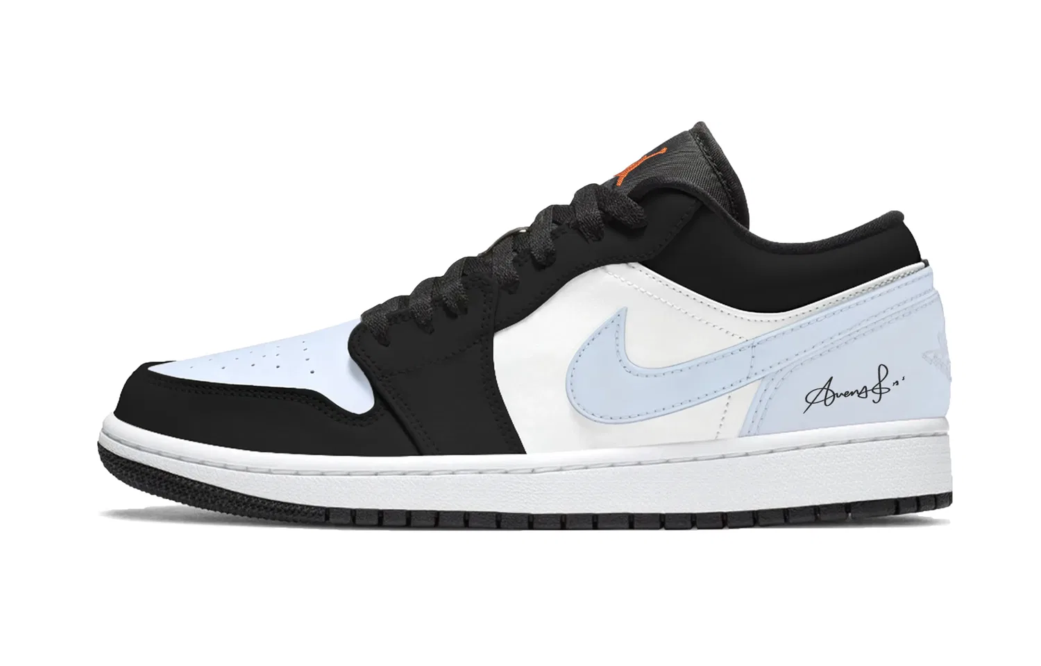 Кроссовки баскетбольные Air 1 Cloud Foot Jordan Sweetheart Light Blue — фото 3