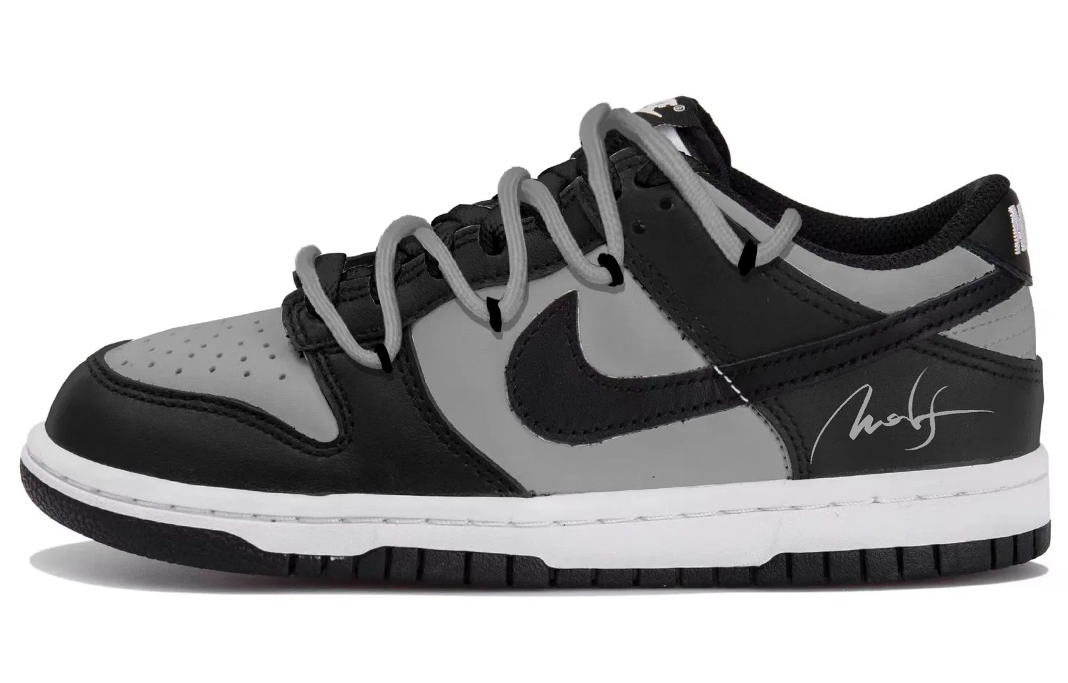Кроссовки Dunk Low top Skateboard Shoes Black Gray для подростков Nike