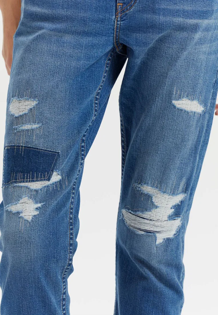 Джинсы женские, зауженные, средняя посадка, Levi’s Levi'S, мультиколор — фото 3