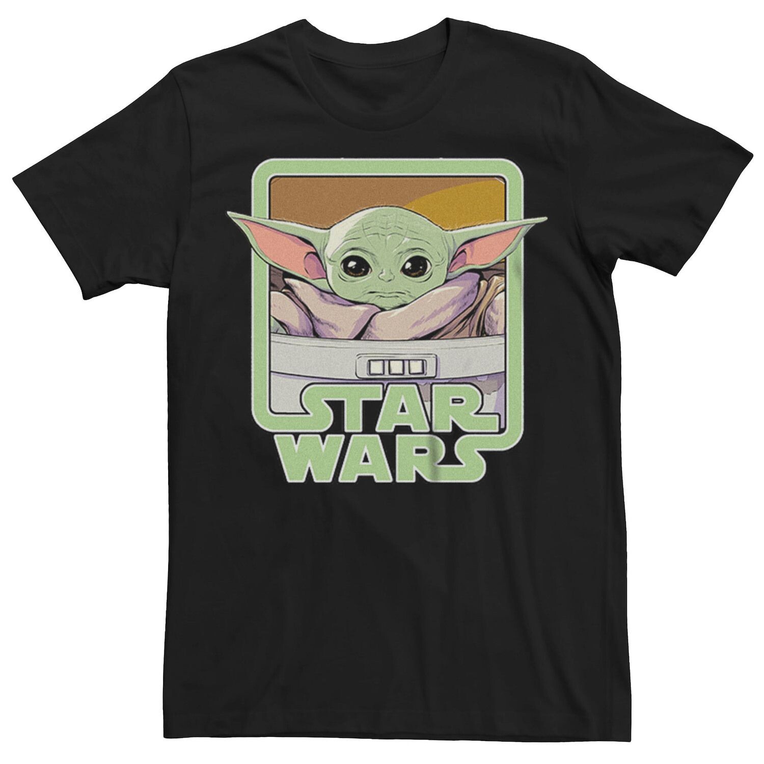 

Мужская футболка с рисунком Star Wars The Mandalorian Grogu Licensed Character