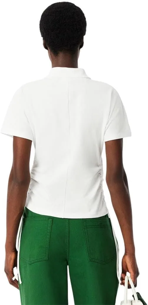 Поло Lacoste Slim Fit, Белое — фото 3