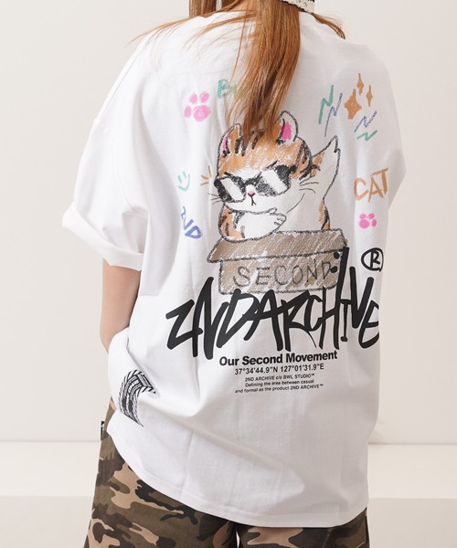 

Футболка оверсайз с принтом «Crayon Touch» 1111clothing, белый