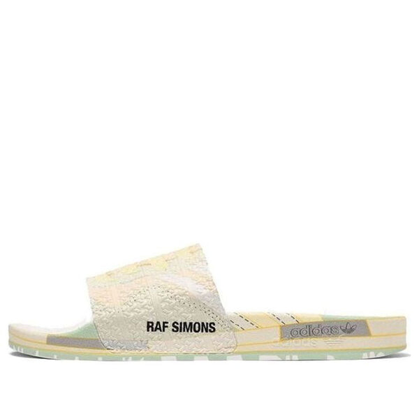 

Тапочки raf simons x peach adilette slides 'trompe l'oeil' Adidas, серый