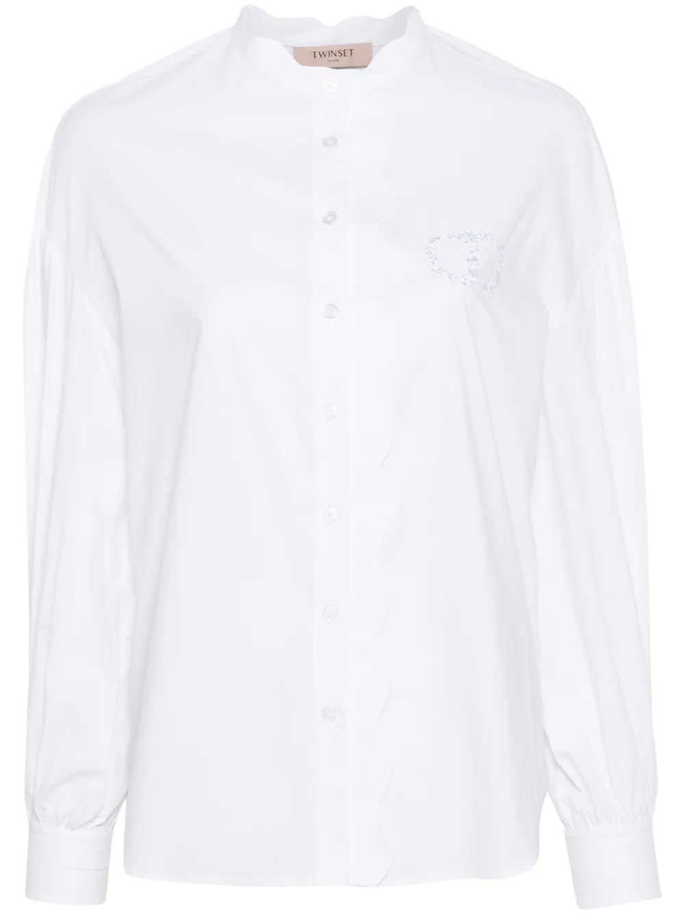 

Рубашка с фестонами Twinset, белый