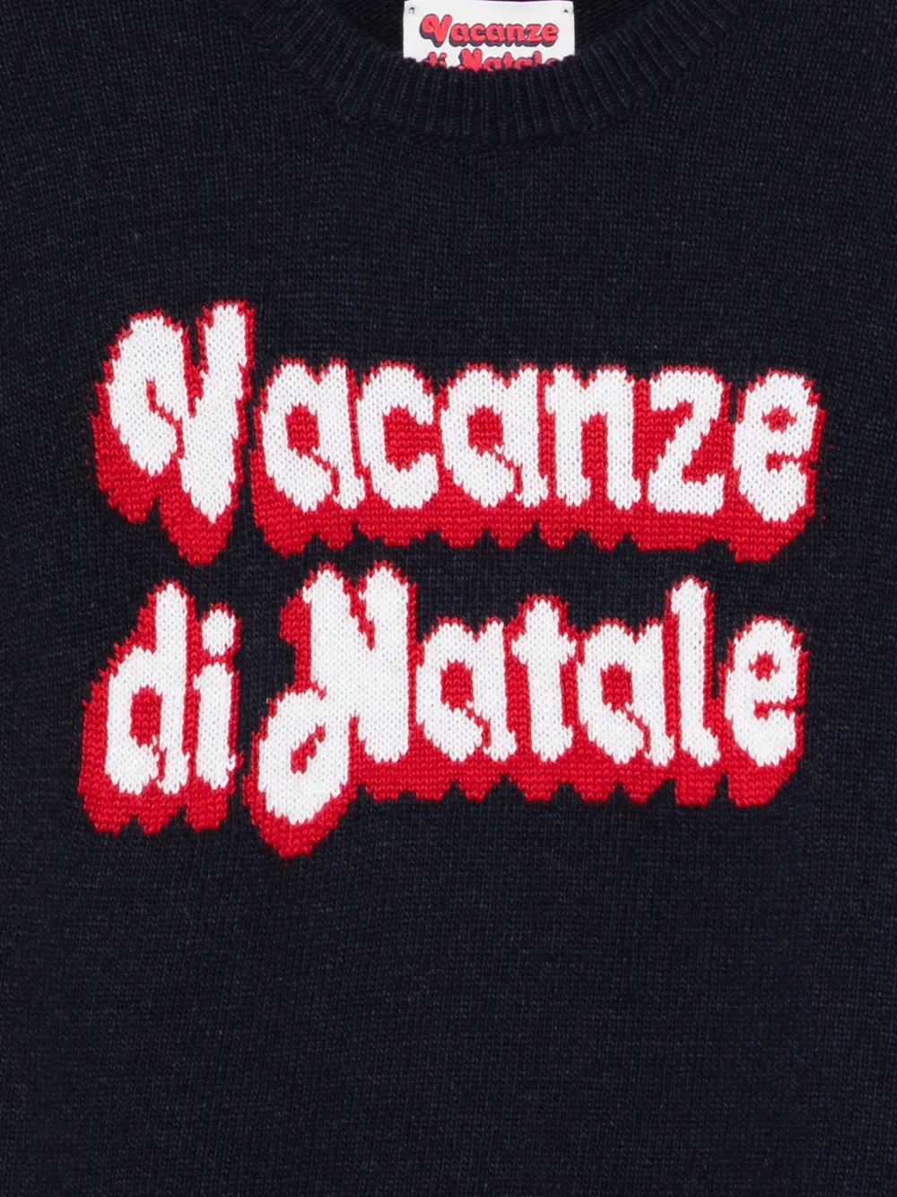 Свитер X Vacanze Di Natale с интарсией Douglas Mc2 Saint Barth Kids, синий — фото 3