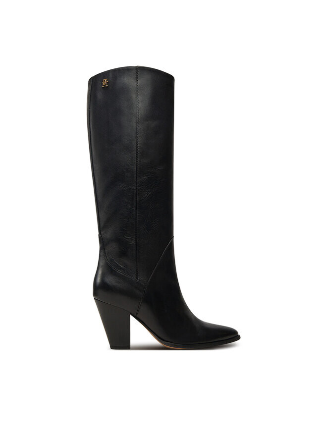 

Сапоги Tommy Hilfiger High Cowboy Heel Boot Leather FW0FW08296, черный
