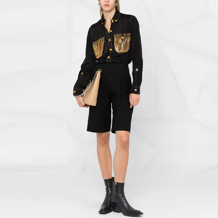 Рубашка Burberry женская, черный — фото 2