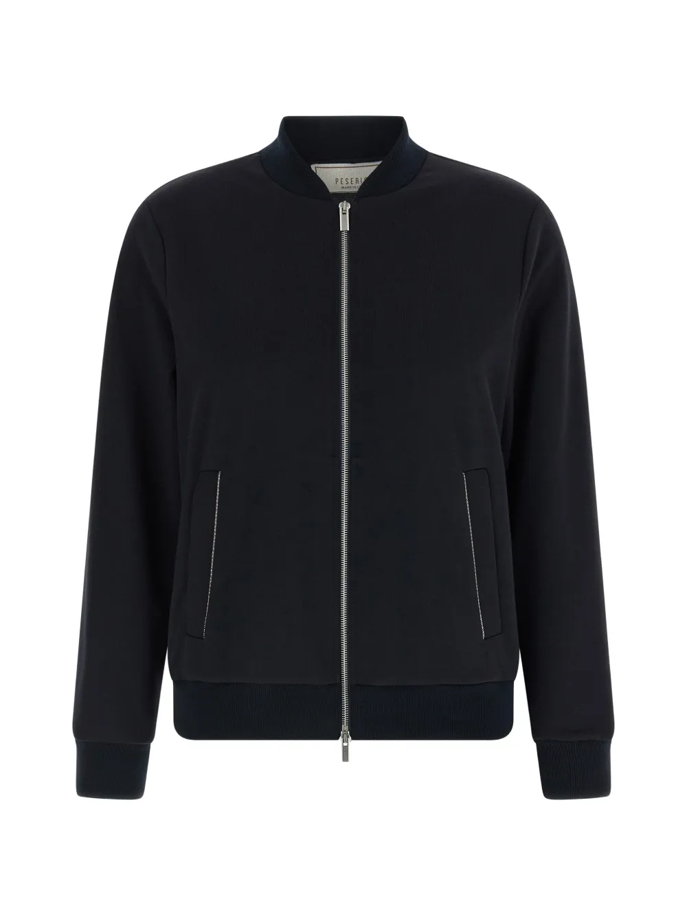 

Ребристый свитшот на молнии Peserico, синий