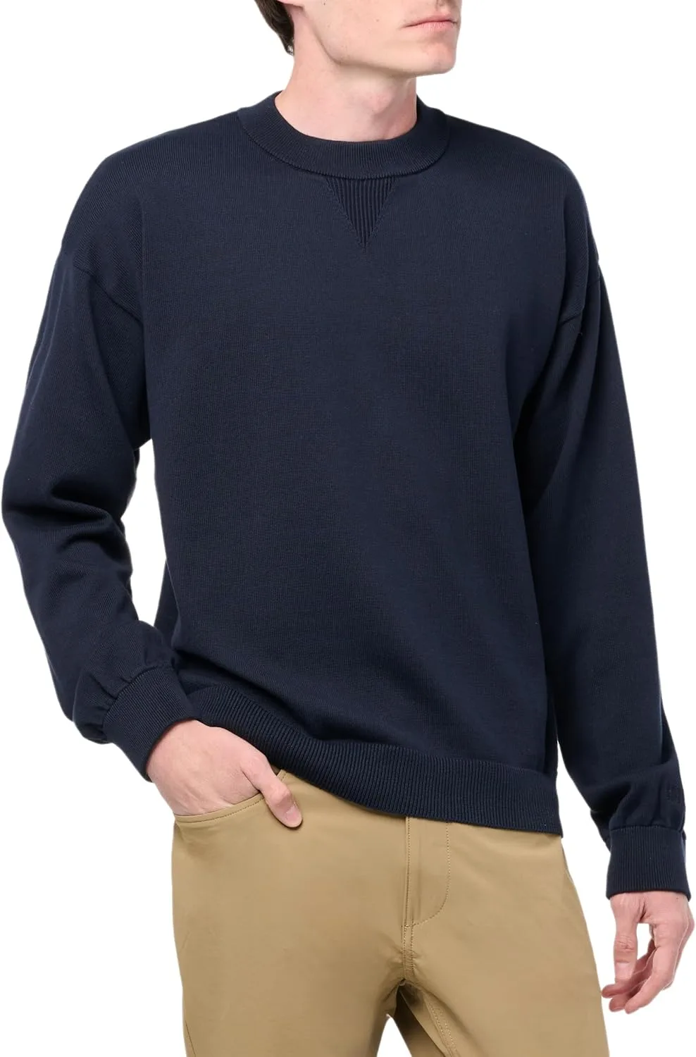 

HUGO Мужской свитер с резинкой на горловине