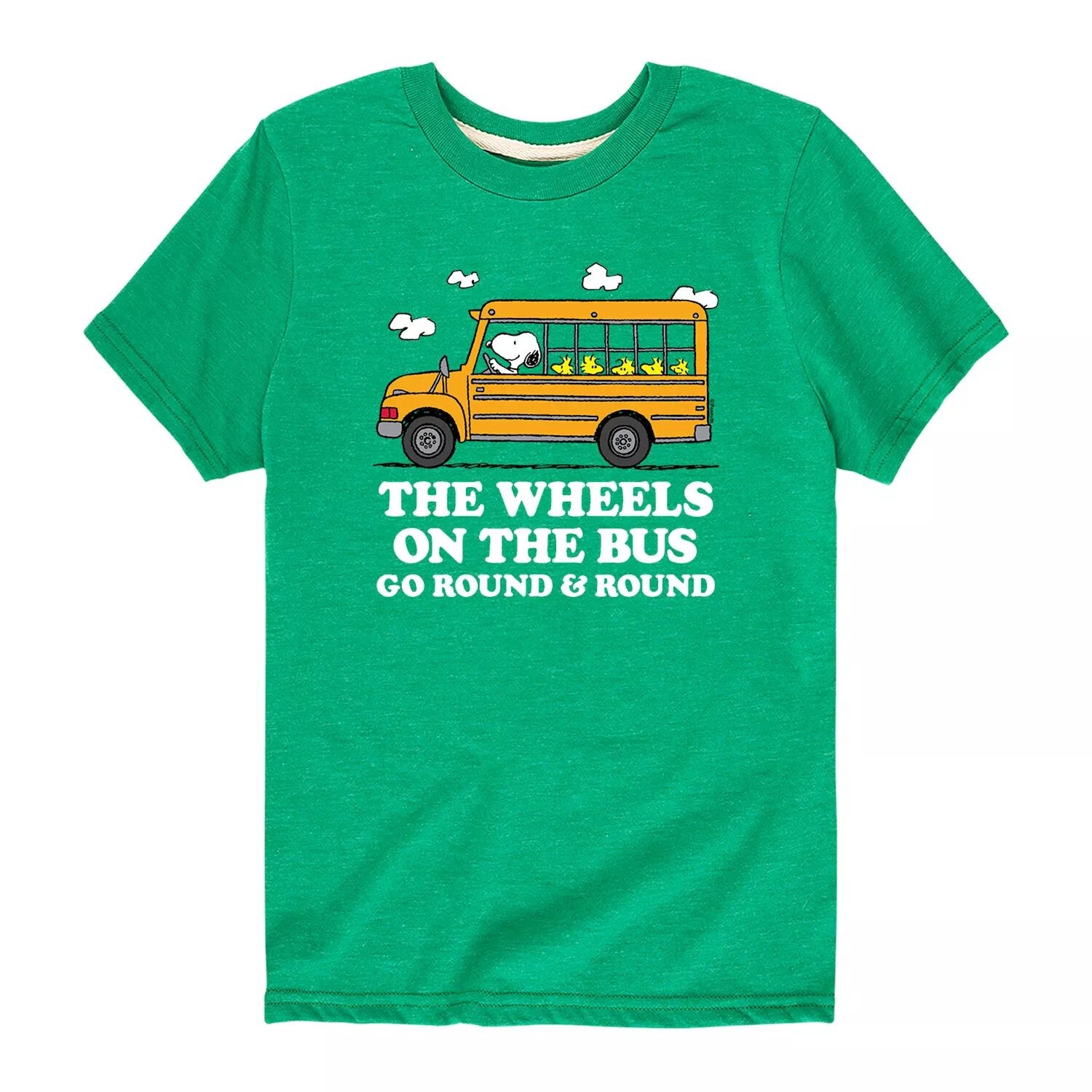 

Футболка с рисунком Peanuts Wheels On The Bus для мальчиков 8–20 лет Licensed Character