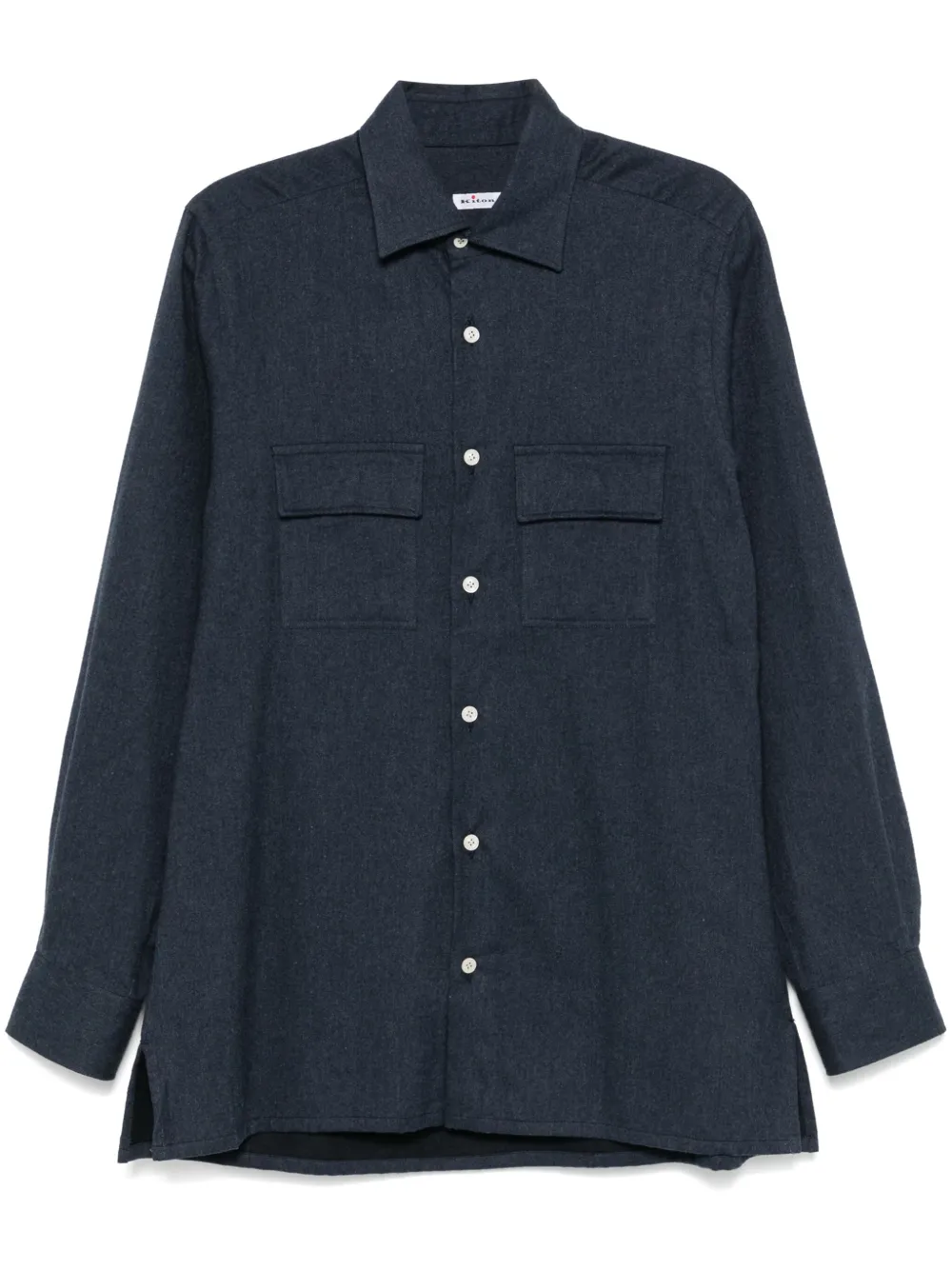 

Рубашка на пуговицах Kiton, синий