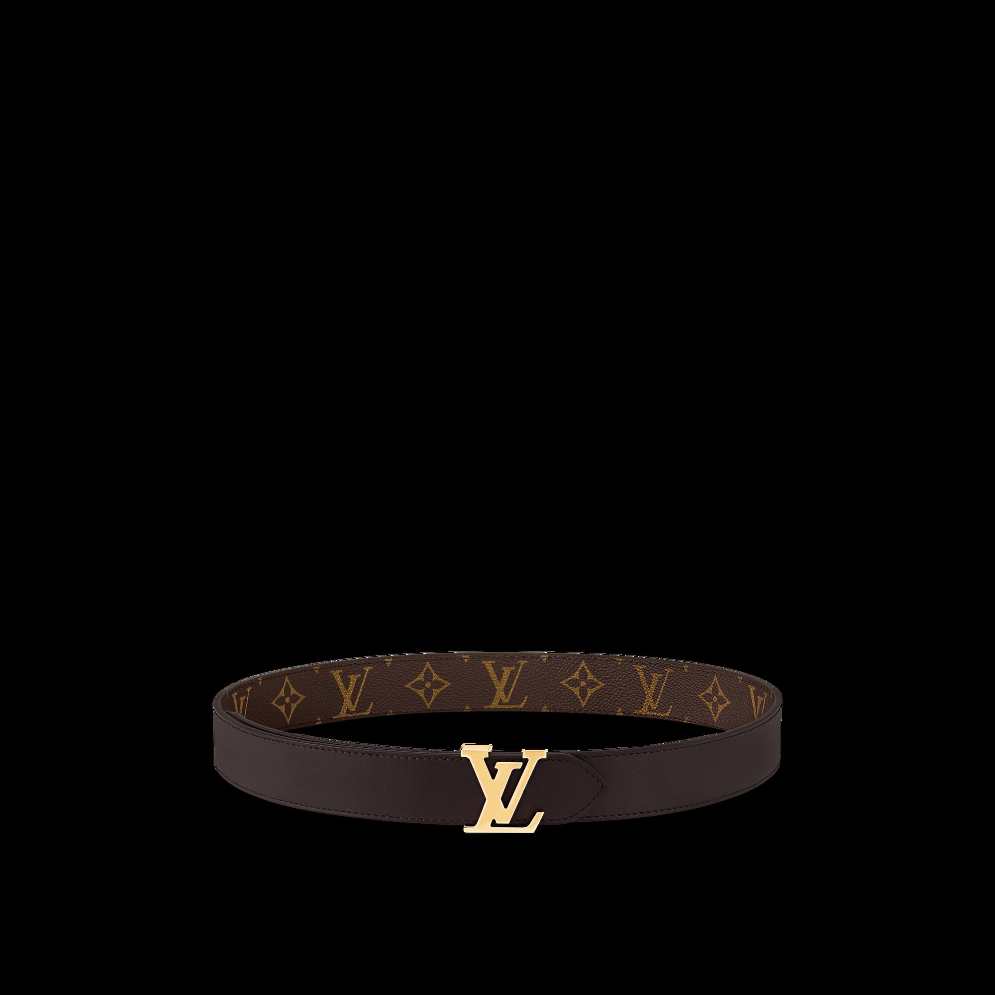 

Двусторонний ремень LV Initiales шириной 30 мм Louis Vuitton, коричневый