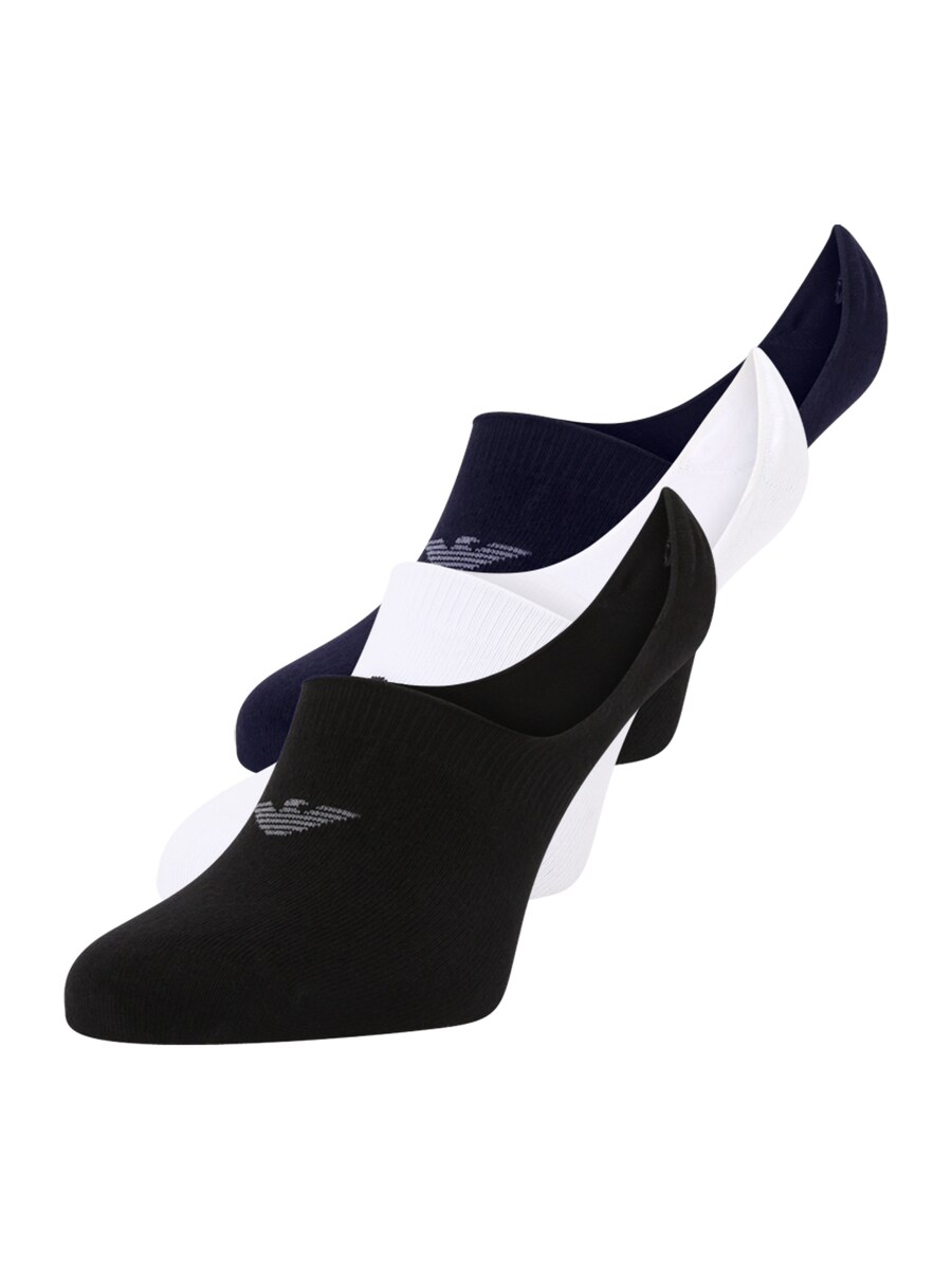 

Носки до щиколотки Emporio Armani, черный/белый