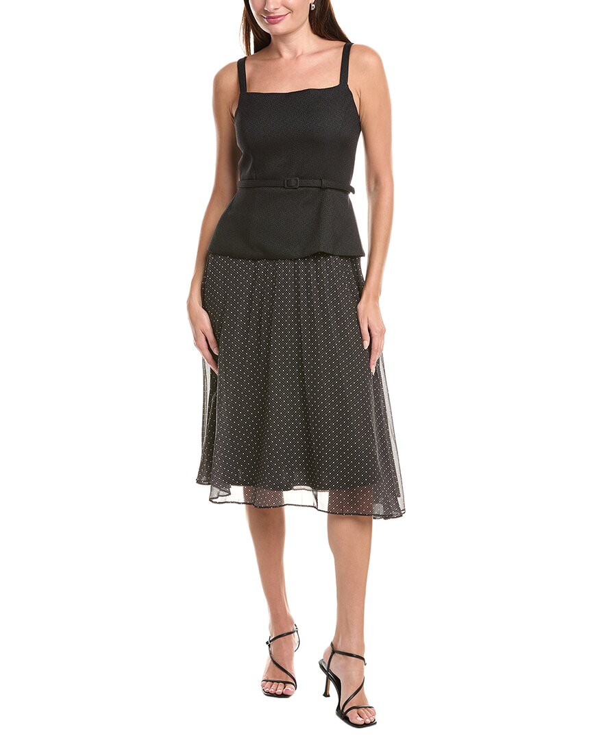 

Платье миди с баской от Julia Jordan, черный