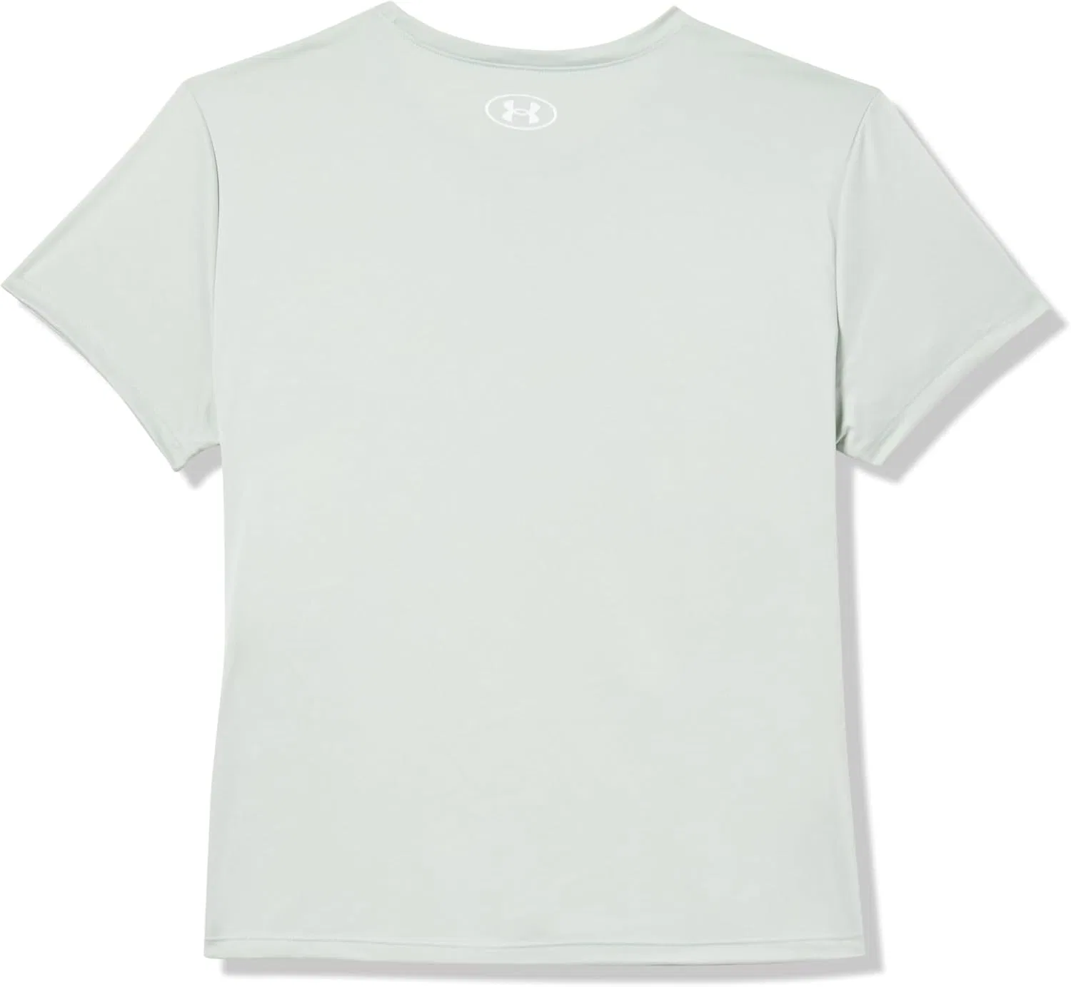 Футболка для девочек Under Armour Tech Split Wordmark Short Sleeve, Hydro Green / Silica Green / White — фото 3