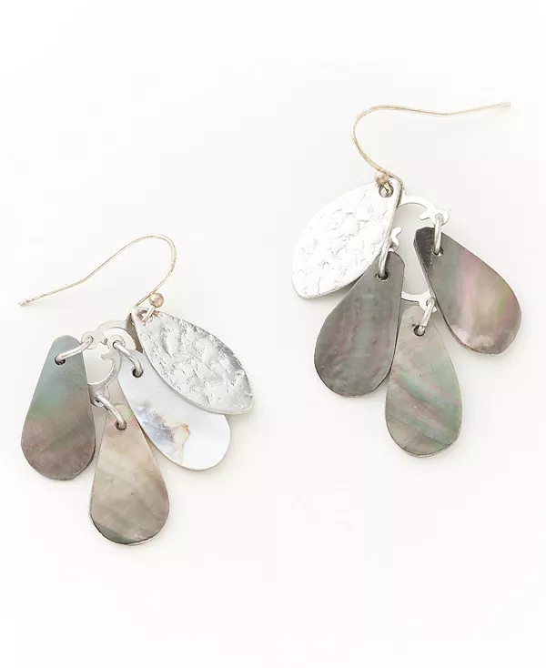 

Серебряные серьги-люстры Matr Boomie, charcoal