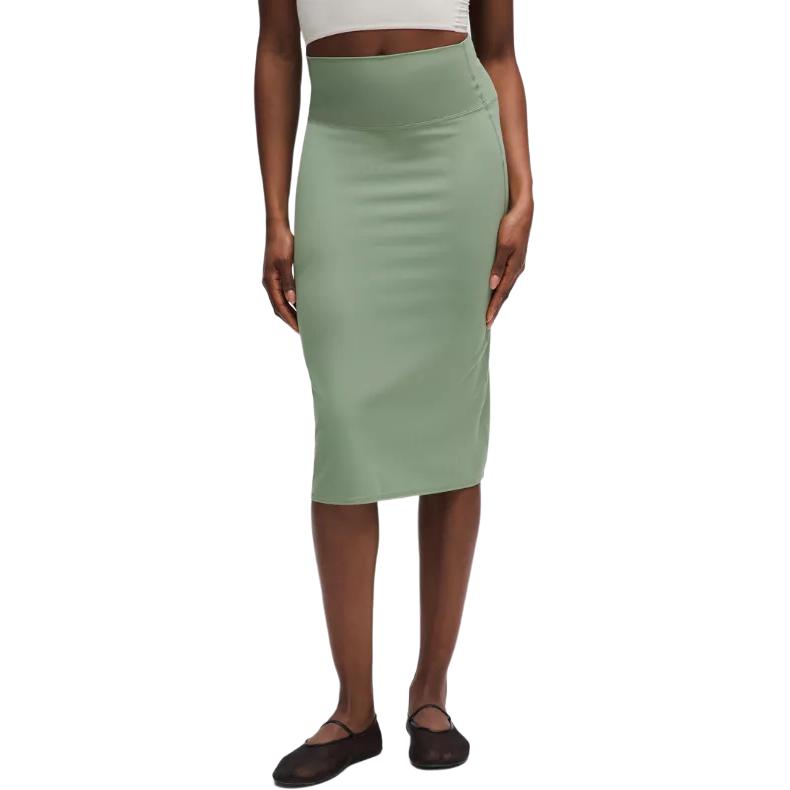 

Повседневная длинная юбка женская Lululemon, зеленый