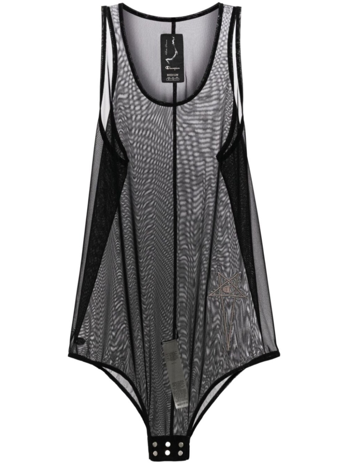 

Rick Owens топ в рубчик, черный