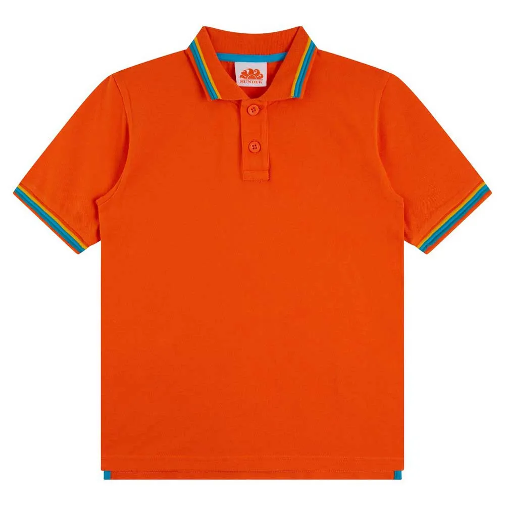 

Поло с коротким рукавом Sundek Mini brice, оранжевый