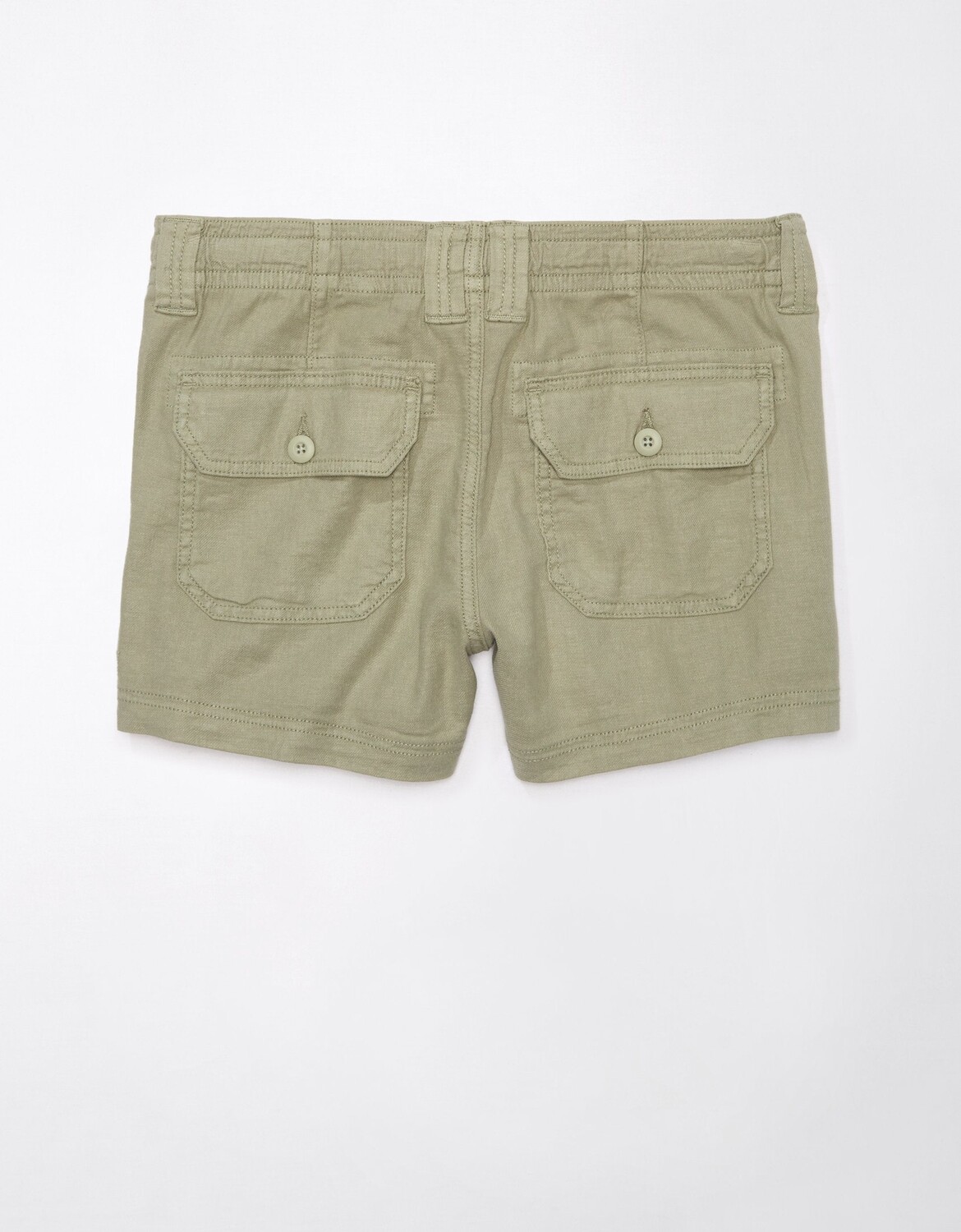 

Льняные шорты AE Dreamy Drape Carpenter American Eagle Outfitters, оливковый