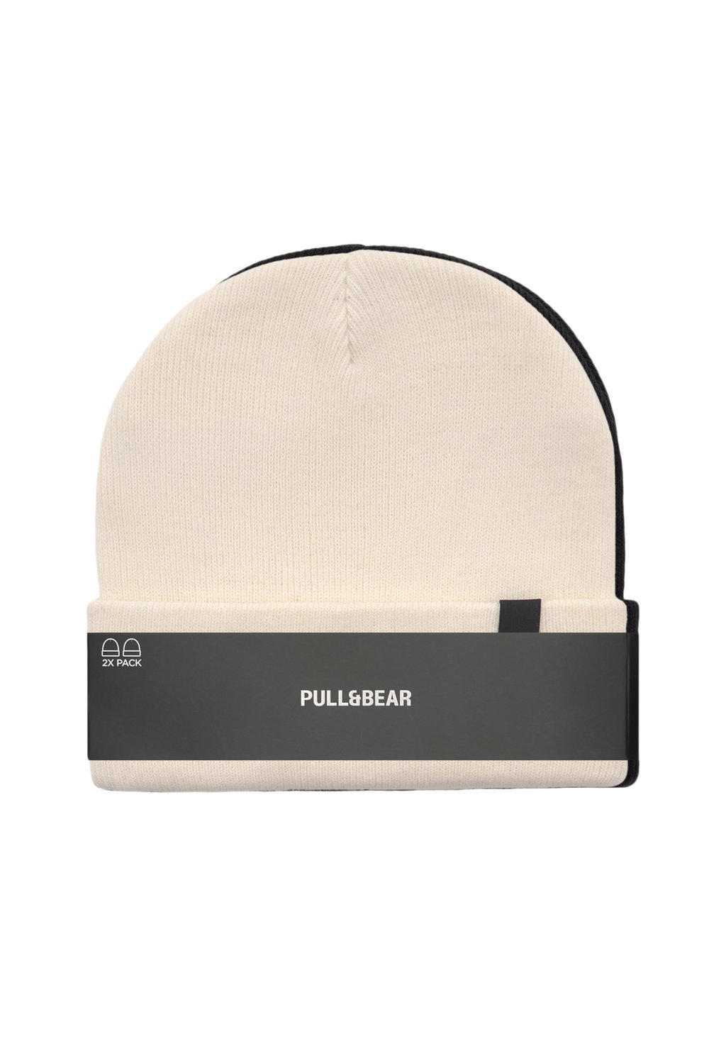 

Шапка 2 PACK PULL&BEAR, темно-серый