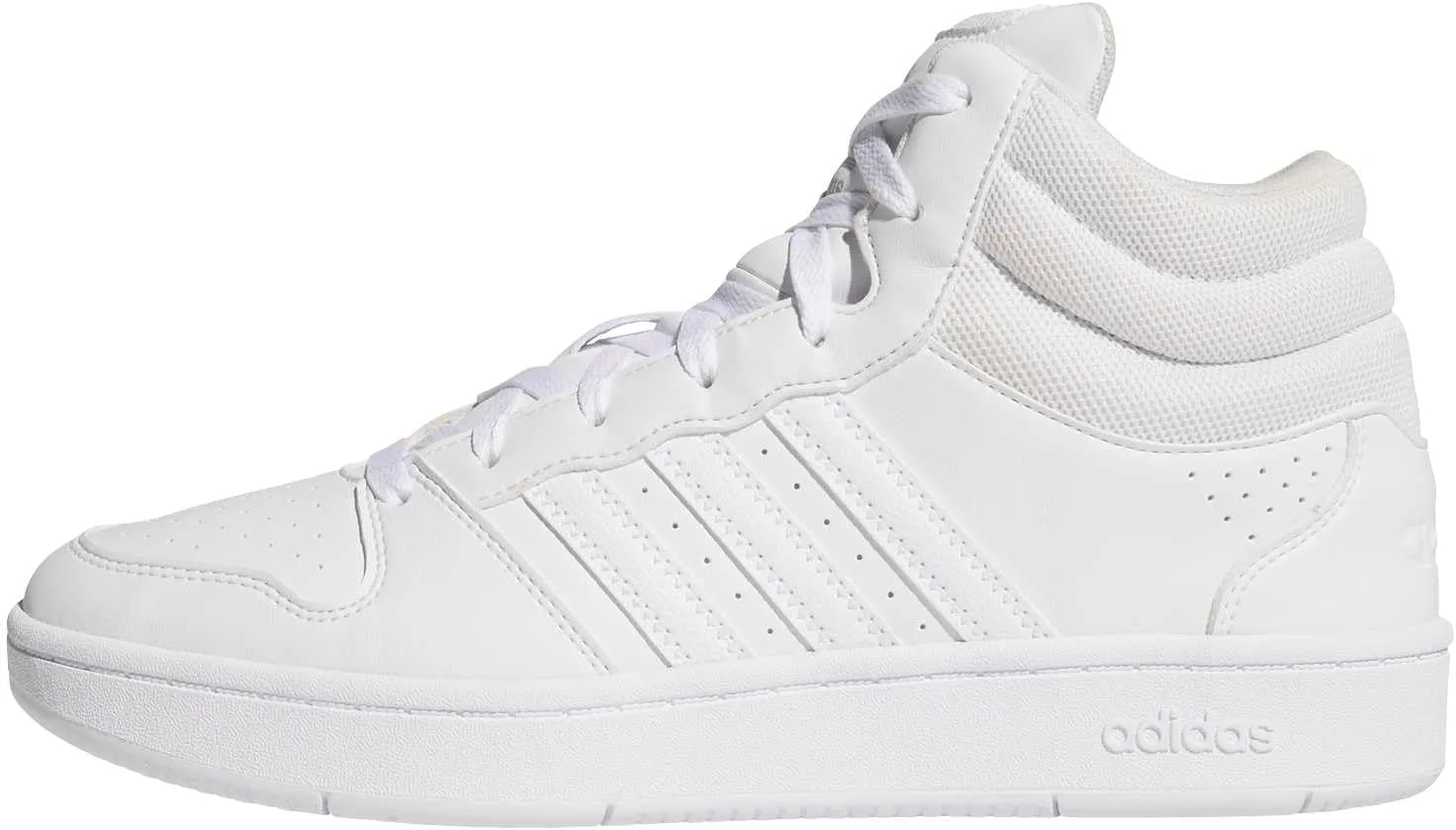 Кроссовки Adidas Unisex Hoops Mid Classic, белый/серый