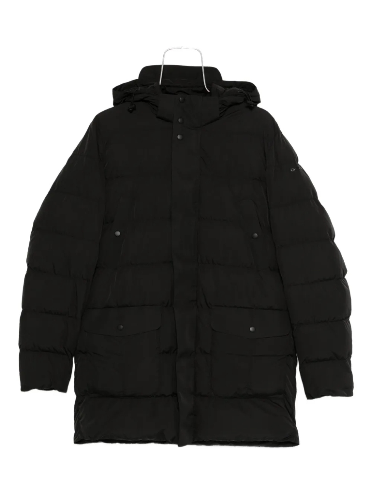 

Стеганая куртка Geox Pieve с капюшоном, черный