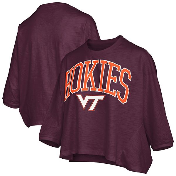 

Женская бордовая футболка oversized Virginia Tech Hokies с логотипом Pressbox, Красный, Женская бордовая футболка oversized Virginia Tech Hokies с логотипом Pressbox