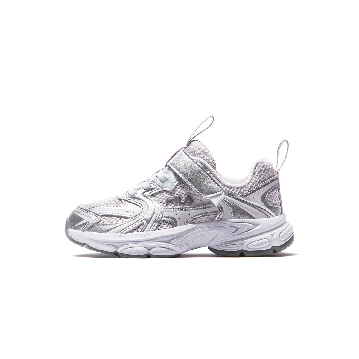 FILA KIDS Беговые кроссовки Heritage FHT с амортизацией и вентиляцией, цвет Romantic Purple/Space Silver, детские