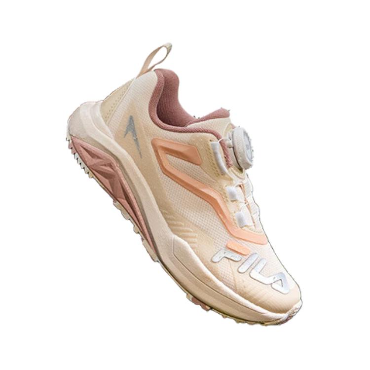 FILA KIDS Детские кроссовки с низким верхом, устойчивые к истиранию, бежево-розовые, для детей от 3 до 7 лет — фото 3