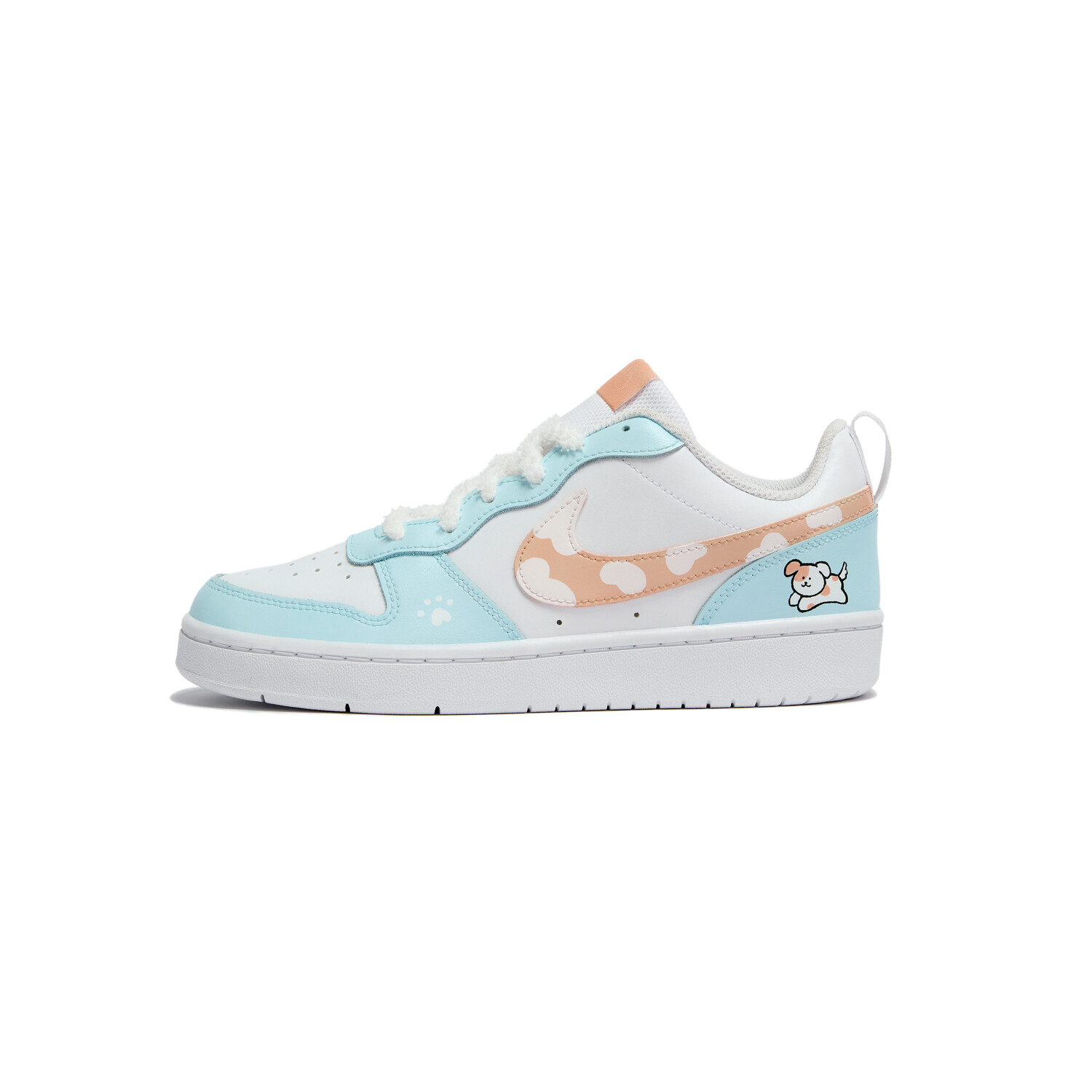

Кроссовки Nike Court Borough Skateboarding Shoes Women's Low-top Blue/white, белый/синий
