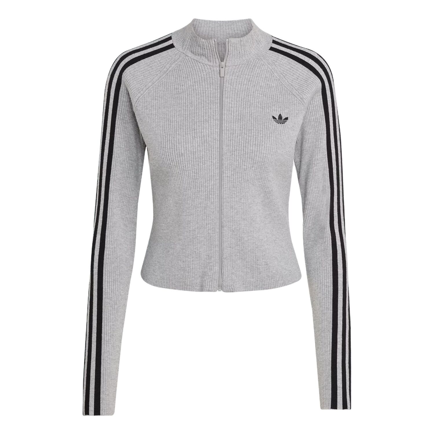 

Adidas Originals Куртка женская Adicolor Slim Knit Track Top, Medium Heather Gray