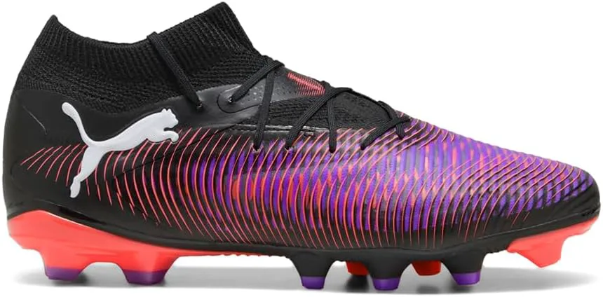 Футбольные бутсы Puma Men's Future 8 Pro для твердого и искусственного покрытия, черный/белый/красный