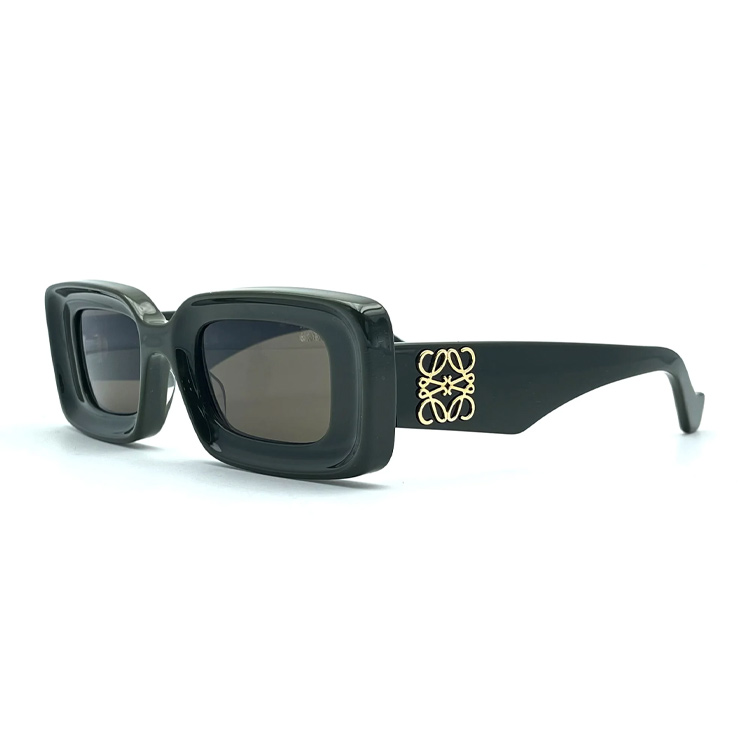 

LOEWE Ацетатные прямоугольные солнцезащитные очки женские тёмно-зелёные, Dark Green