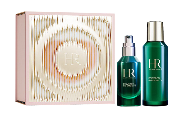 Подарочный набор Helena Rubinstein Powercell Skinmunity: сыворотка Green Treasure Bottle, 30 мл + эссенция New Skin Water, 100 мл — фото 2