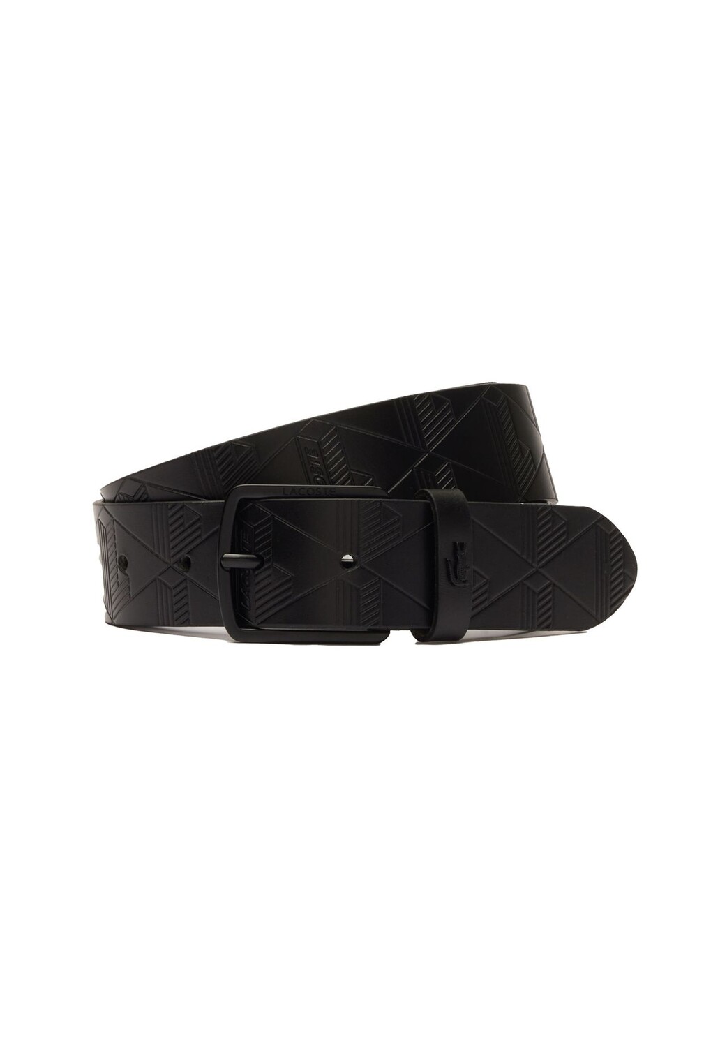 

Мужской ремень - Textured Monogram Leather Belt, натуральная кожа, 35мм (2890/7500) LACOSTE, черный