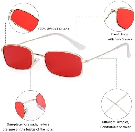 

Солнцезащитные очки 2027 года в маленькой оправе для женщин и мужчин, в стиле стимпанк, с металлической оправой, ретро-очки, защита от УФ-излучения UV400 MTZJH, 1